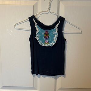Matilda Jane Navy Tank Top with Star Pattern